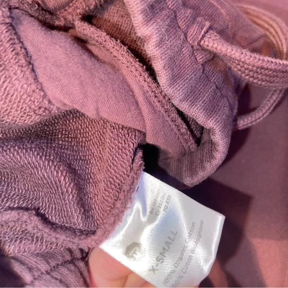 Pact Organic Cotton Cropped Wide Leg Mid Rise Sweats Size XS Purple SEE DESC - Picture 9 of 16